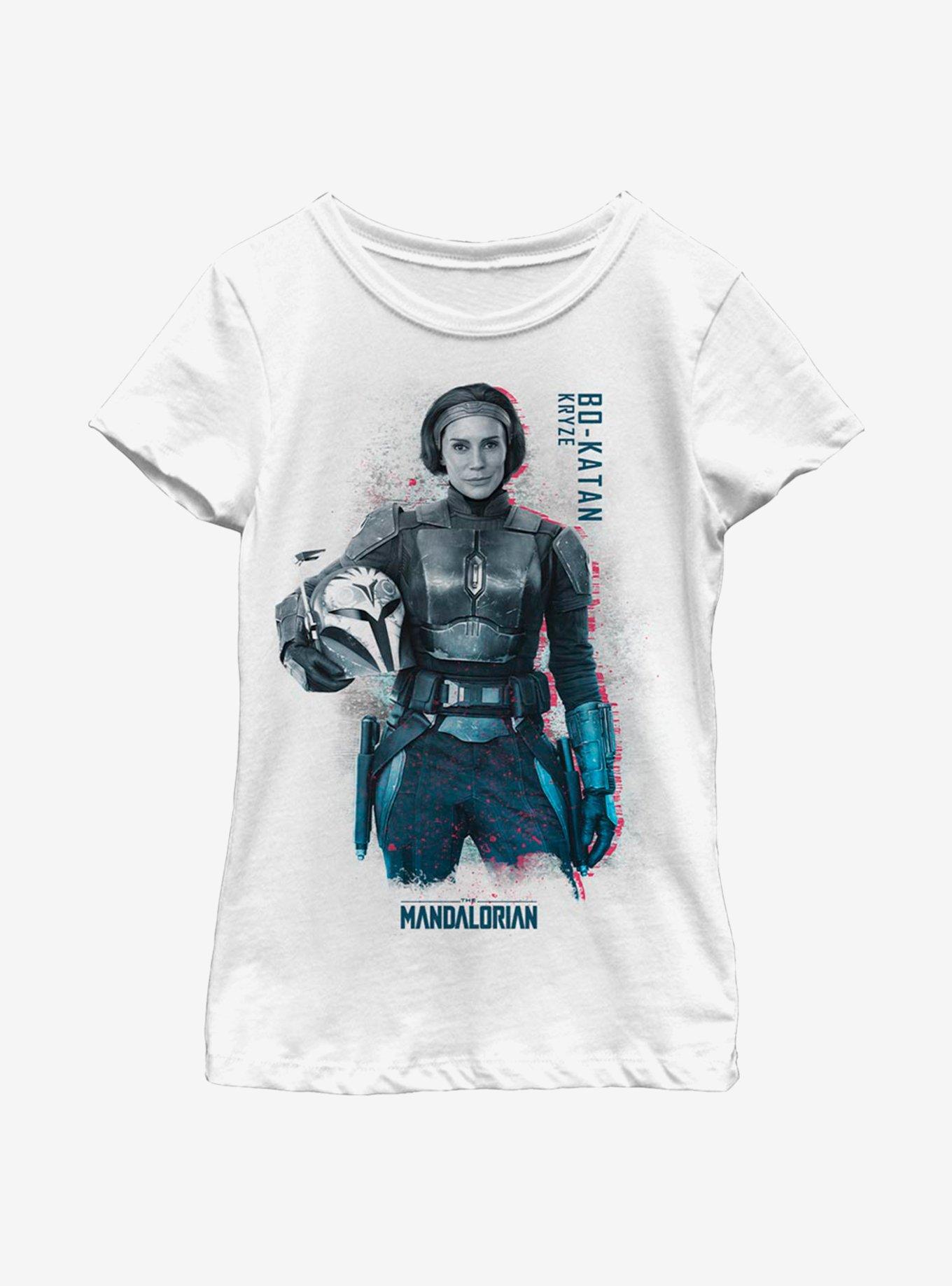 Star Wars The Mandalorian Bo-Katan Youth Girls T-Shirt, WHITE, hi-res