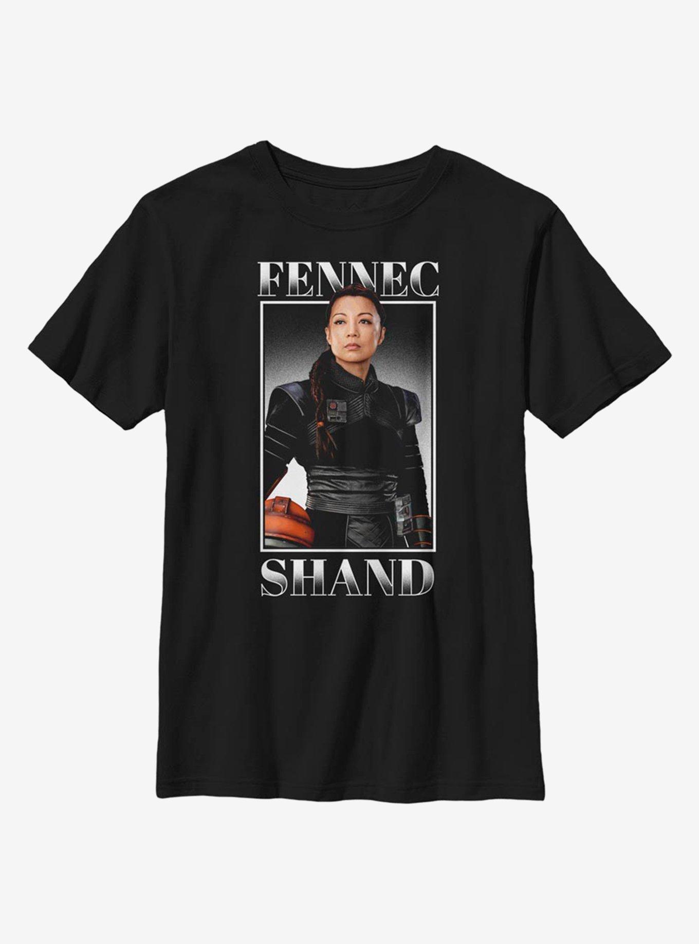 Star Wars The Mandalorian Fennec Shand Stance Youth T-Shirt, ATH HTR, hi-res