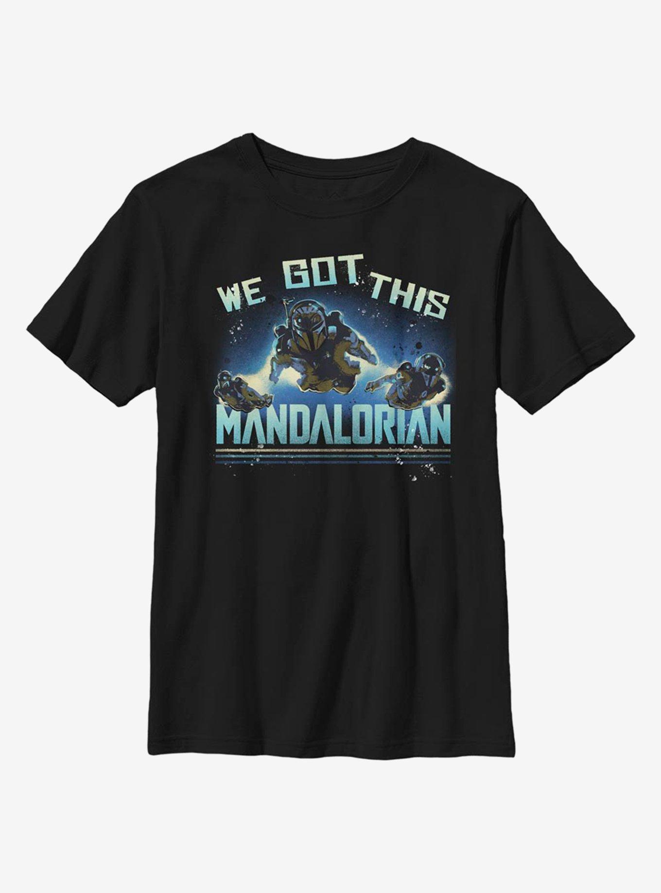 Star Wars The Mandalorian Mandomon Follow Youth T-Shirt, BLACK, hi-res