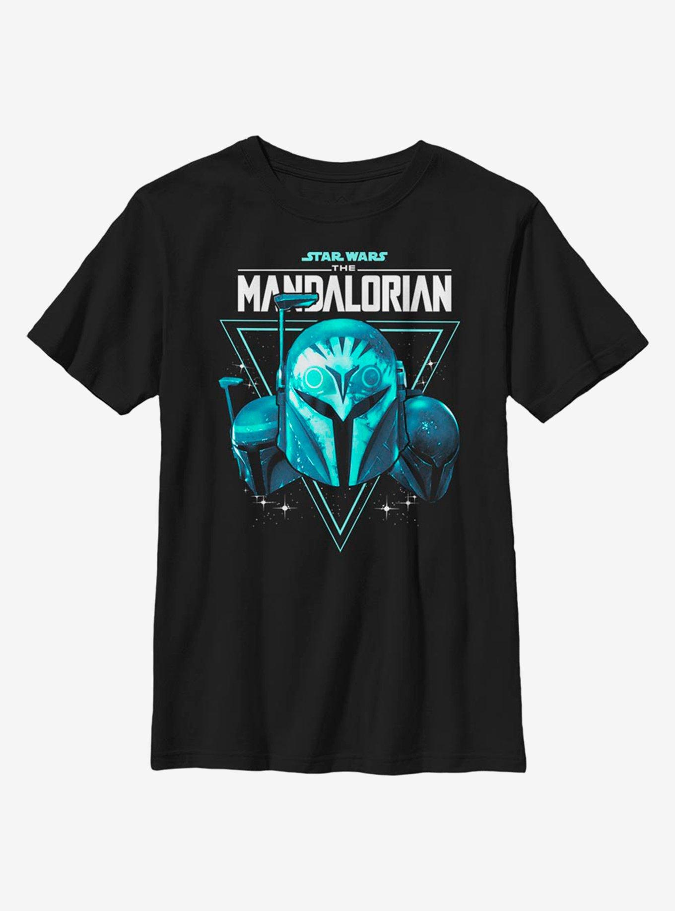 Star Wars The Mandalorian Mandomon Path Youth T-Shirt, BLACK, hi-res