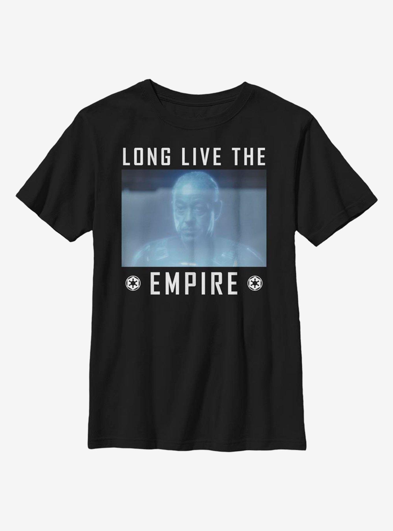 Star Wars The Mandalorian Sail Long Live Empire Youth T-Shirt, BLACK, hi-res