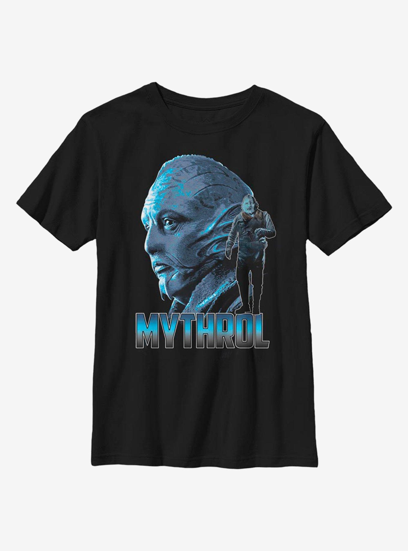 Star Wars The Mandalorian Search Mythrol Youth T-Shirt, BLACK, hi-res