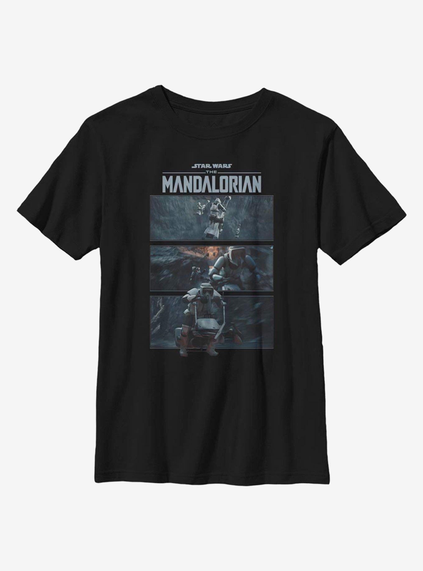 Star Wars The Mandalorian Mandomon In Flight Youth T-Shirt, , hi-res