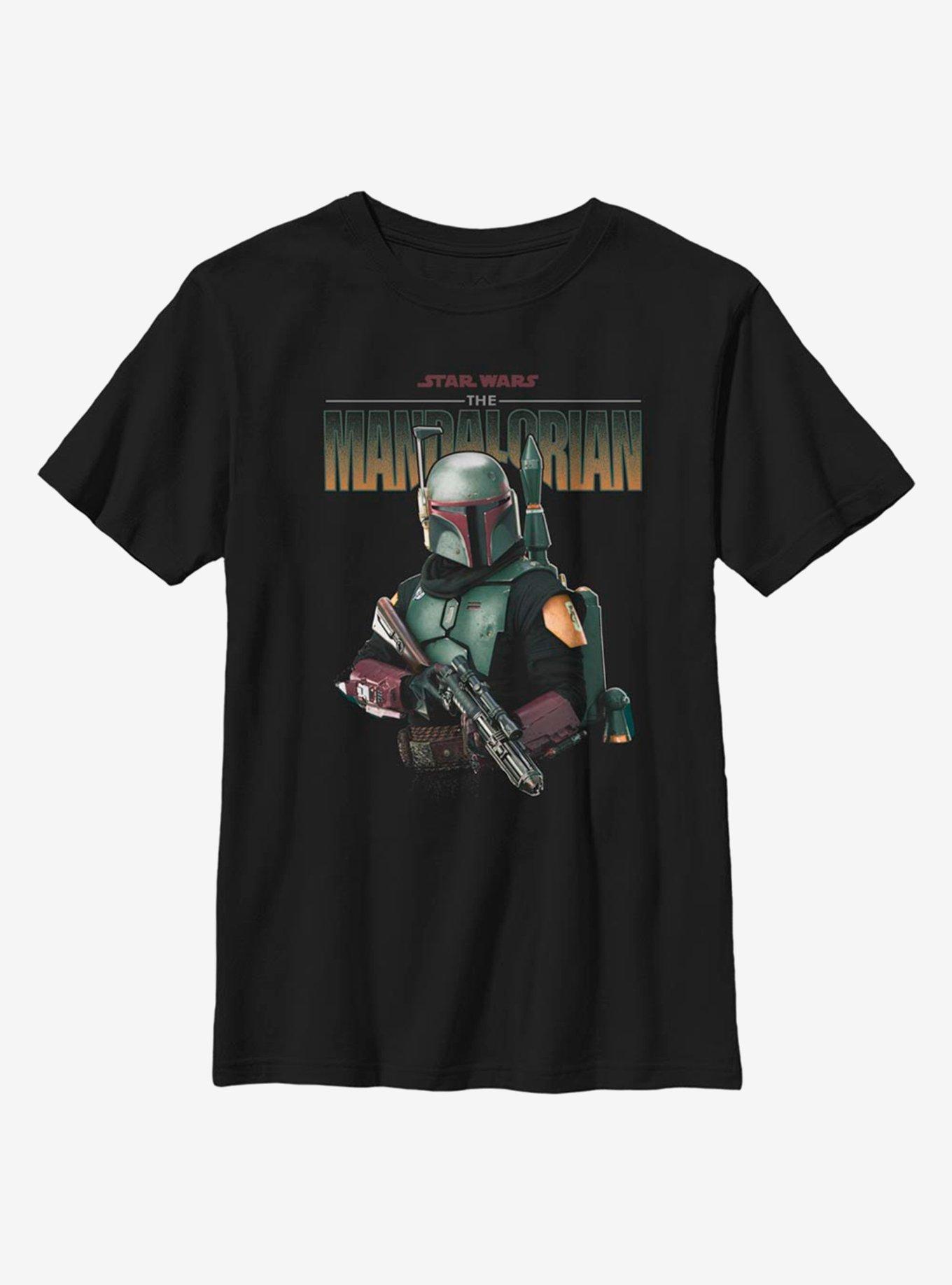 Star Wars The Mandalorian Mandomon Shoot Out Youth T-Shirt, , hi-res