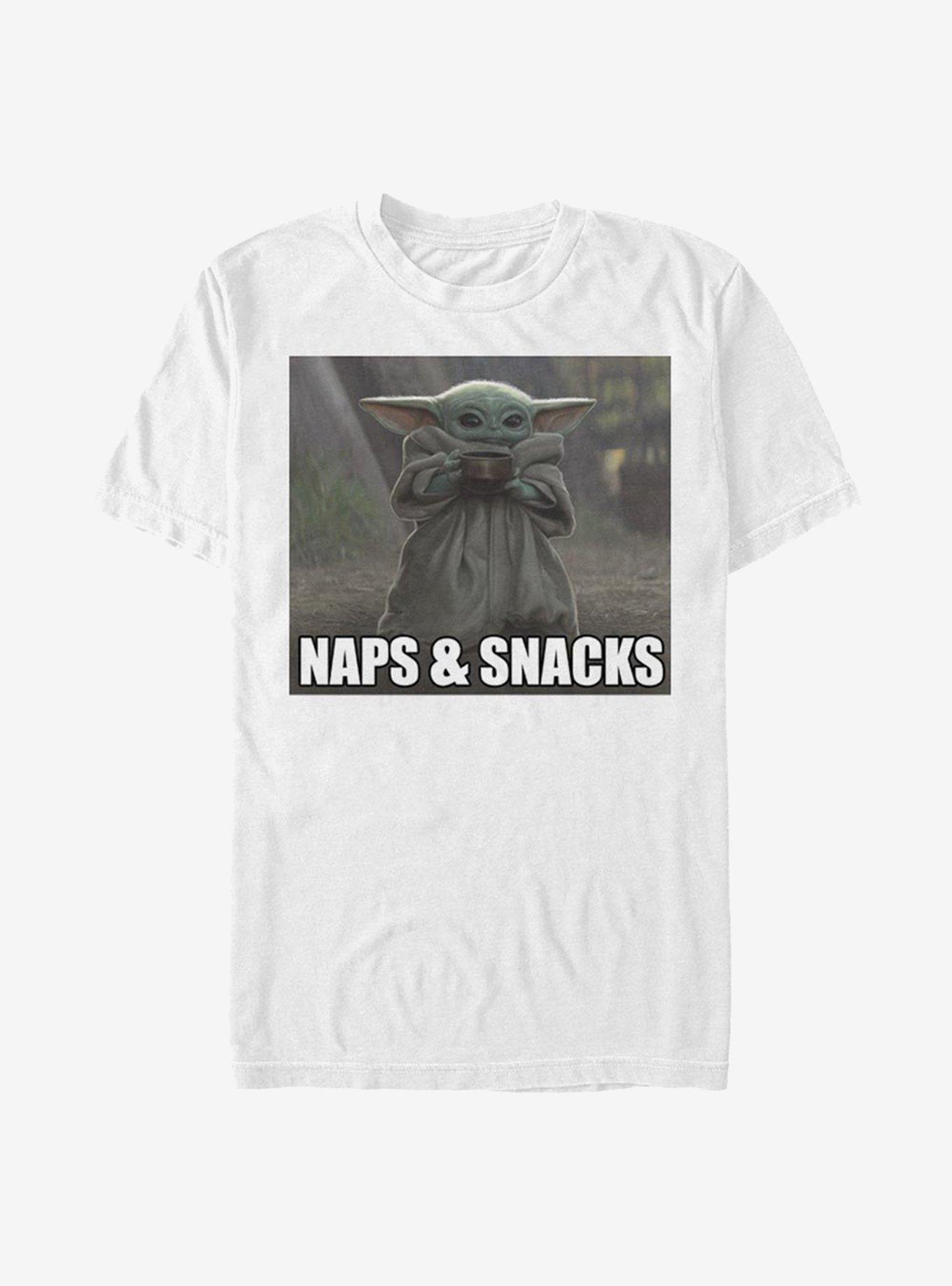 Star Wars The Mandalorian The Child Naps Snacks T-Shirt, , hi-res