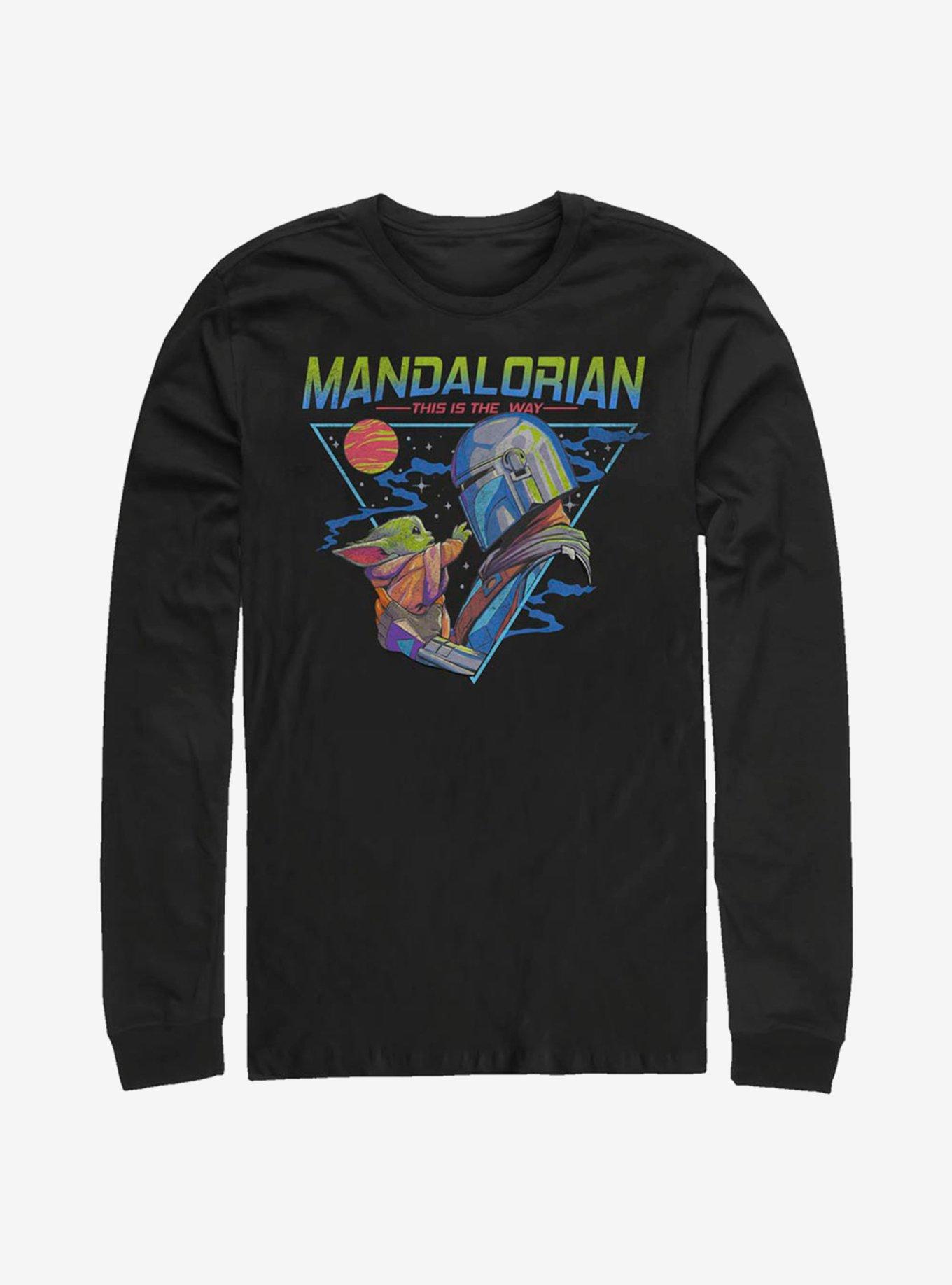 Star Wars The Mandalorian The Child Triangle Long-Sleeve T-Shirt, BLACK, hi-res