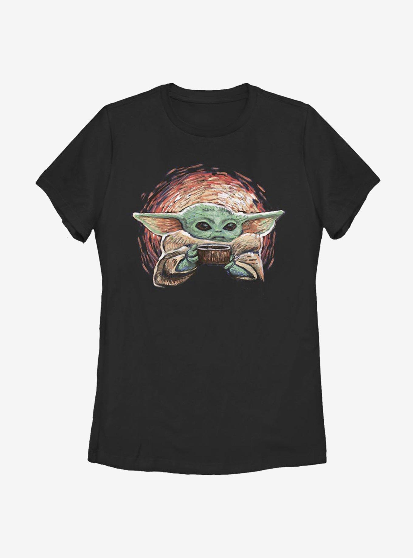 Star Wars The Mandalorian The Child Sipping Starries Womens T-Shirt, , hi-res