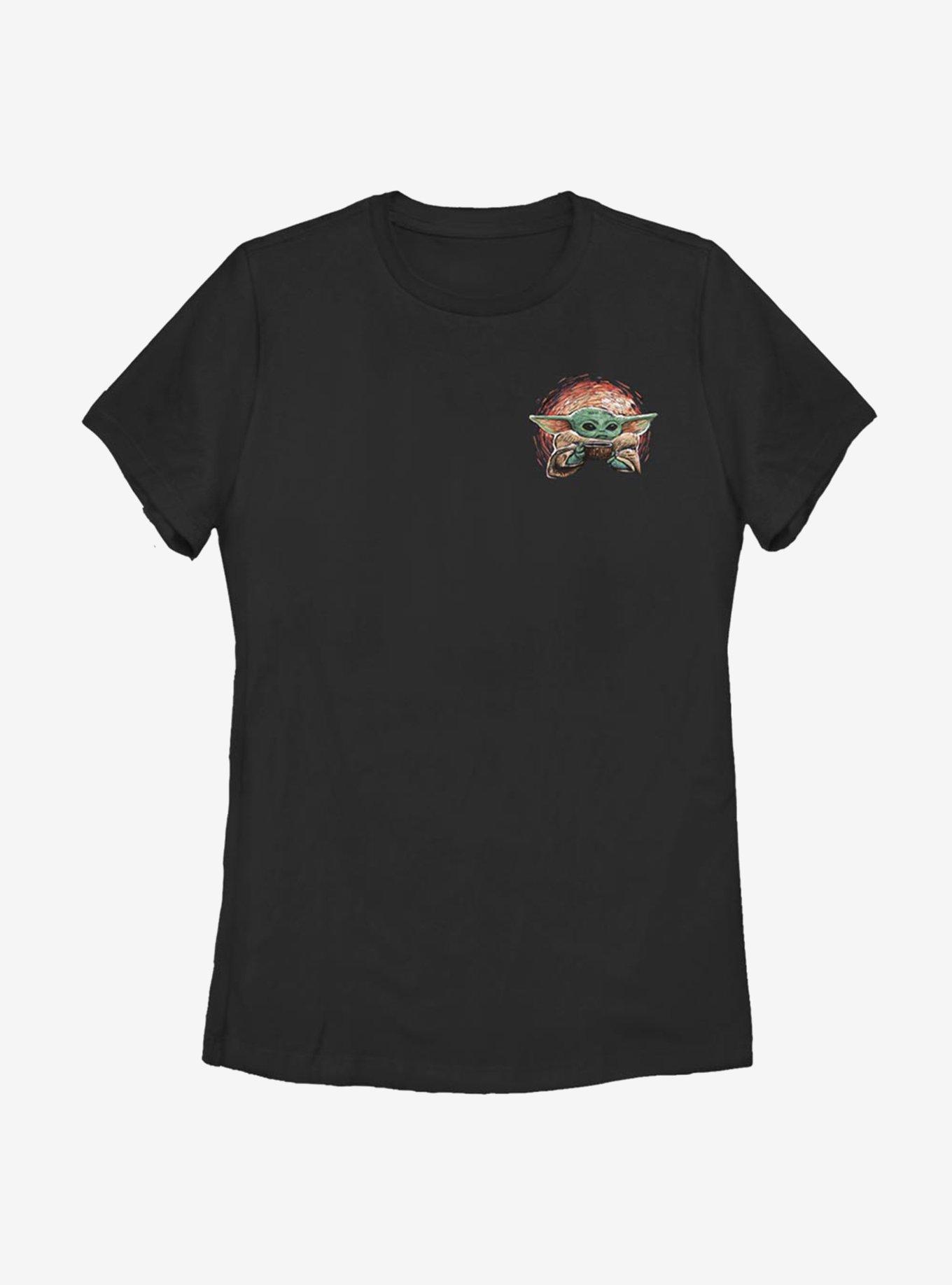 Star Wars The Mandalorian Small Child Womens T-Shirt, BLACK, hi-res