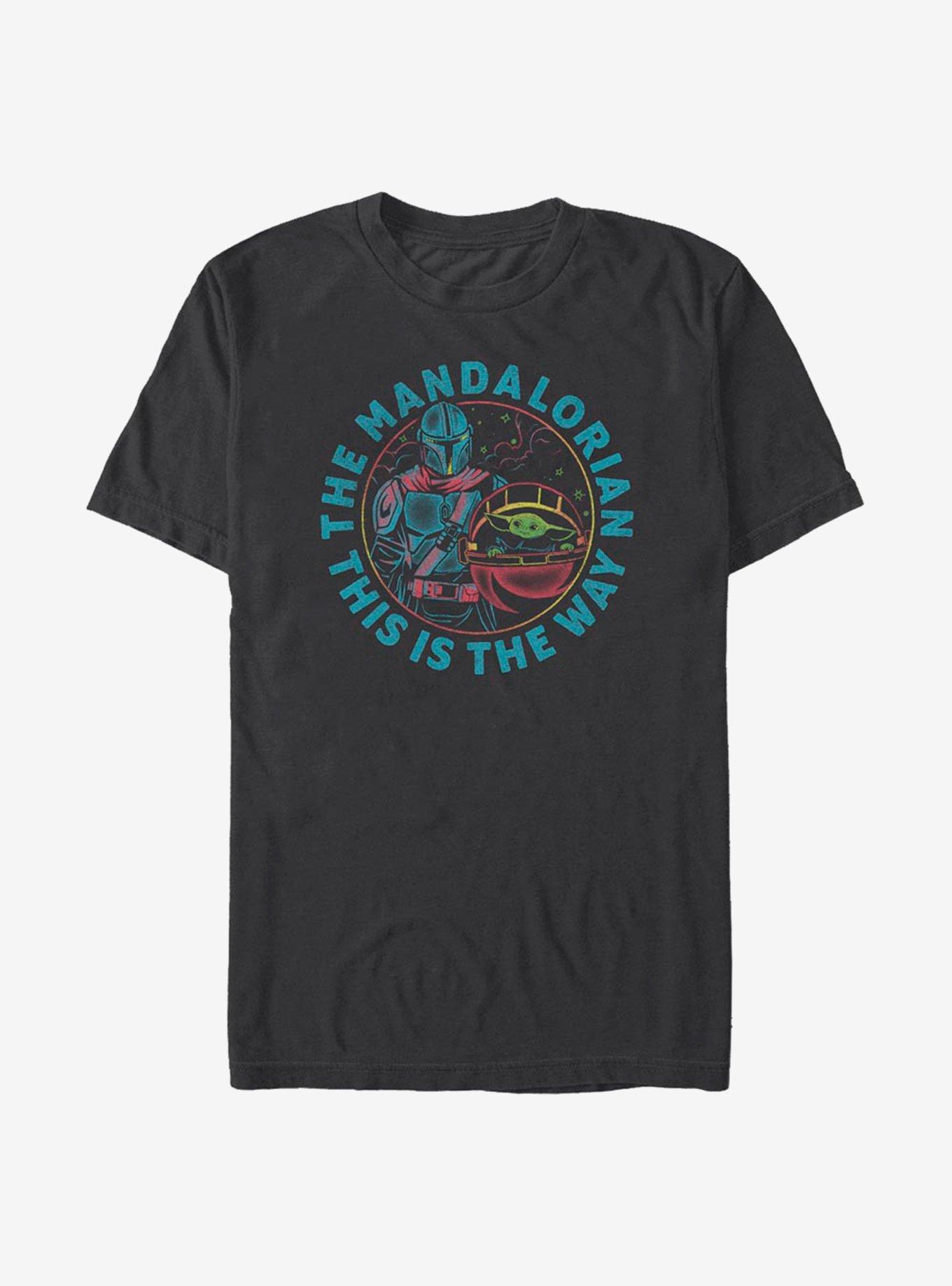 Star Wars The Mandalorian The Child Rainbow T-Shirt, BLACK, hi-res