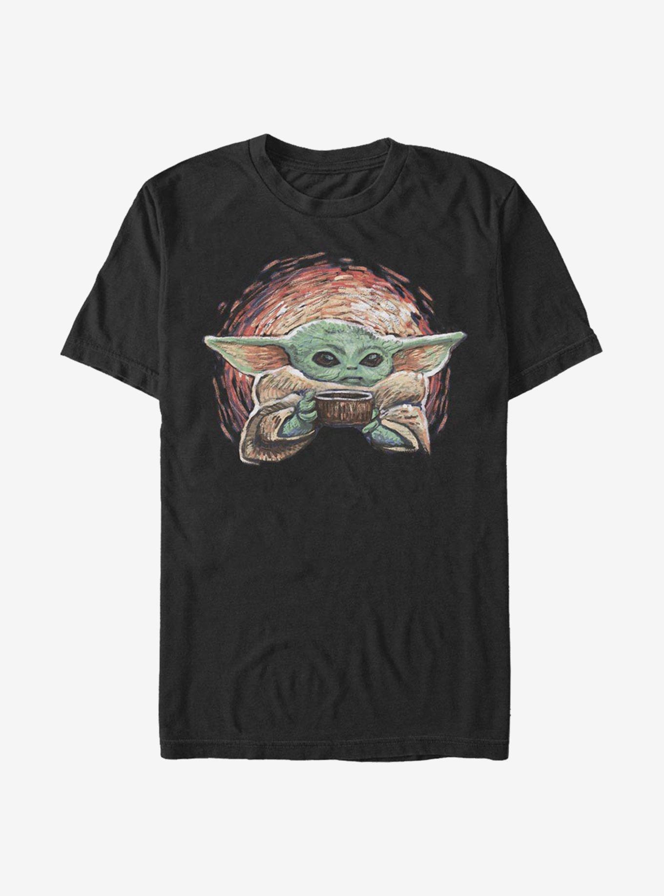 Star Wars The Mandalorian The Child Sipping Starries T-Shirt, , hi-res
