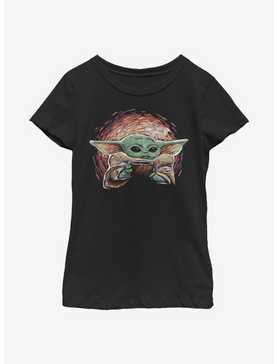 Star Wars The Mandalorian The Child Sipping Starries Youth Girls T-Shirt, , hi-res