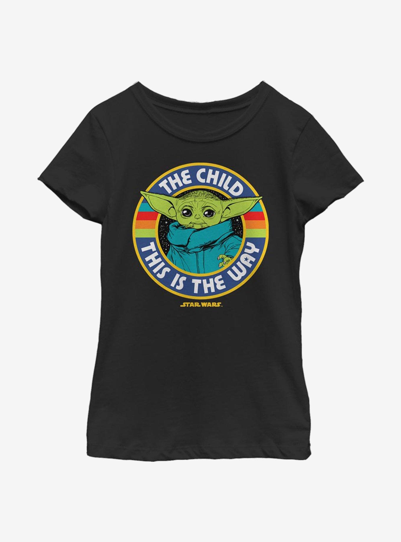 Star Wars The Mandalorian The Child Stripes Youth Girls T-Shirt, , hi-res