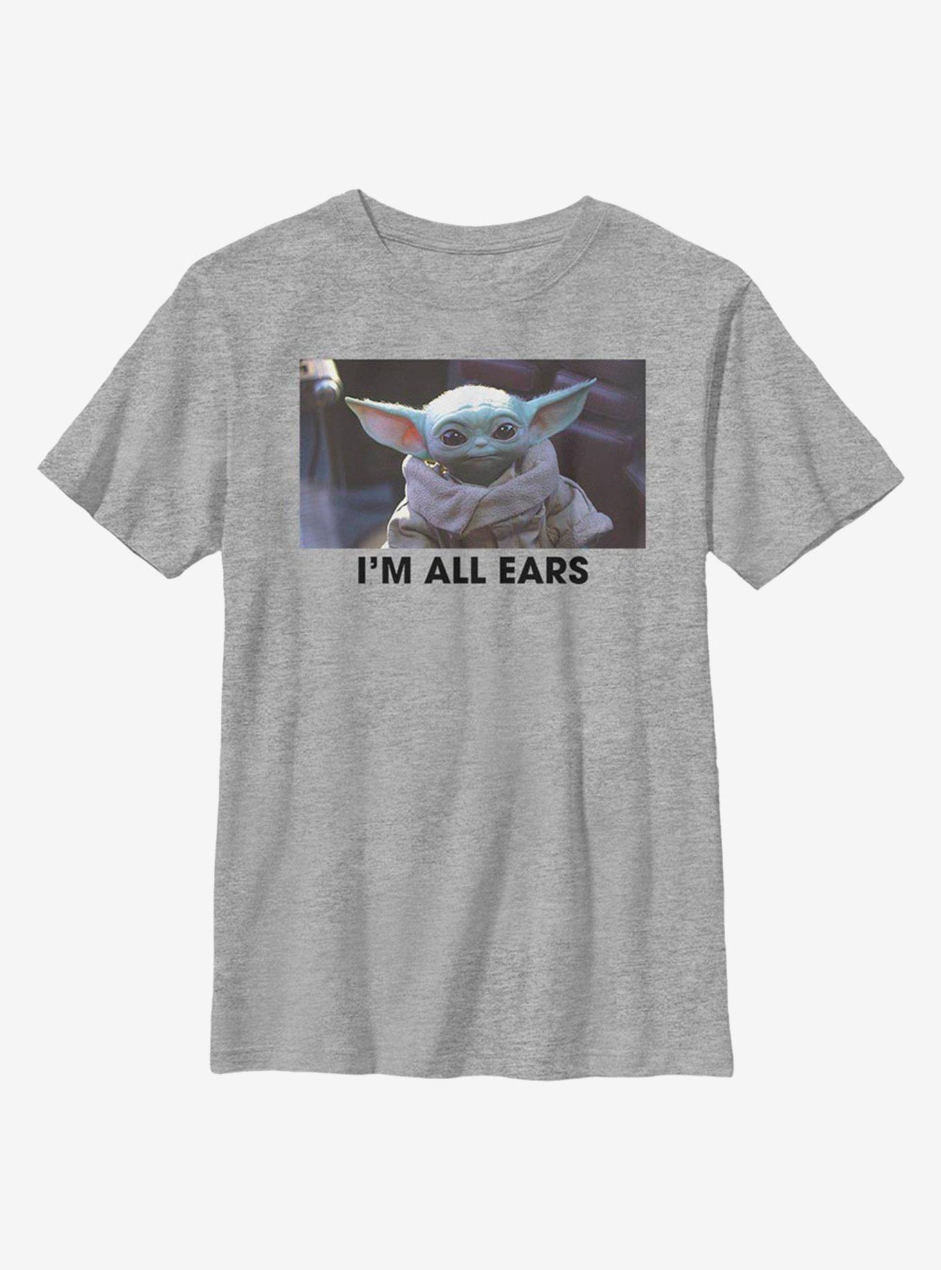 Star Wars The Mandalorian The Child All Ears Youth T-Shirt