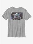 Star Wars The Mandalorian The Child All Ears Youth T-Shirt, ATH HTR, hi-res