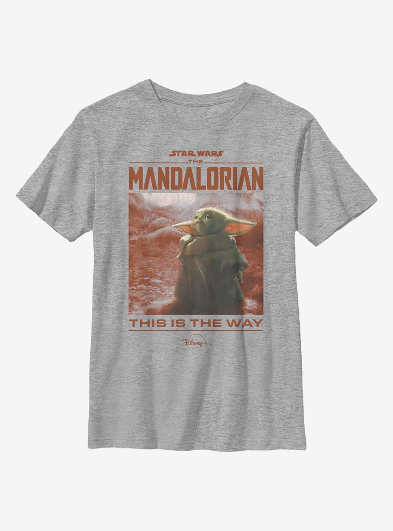 Star Wars The Mandalorian The Child Render Youth T-Shirt, ATH HTR, hi-res