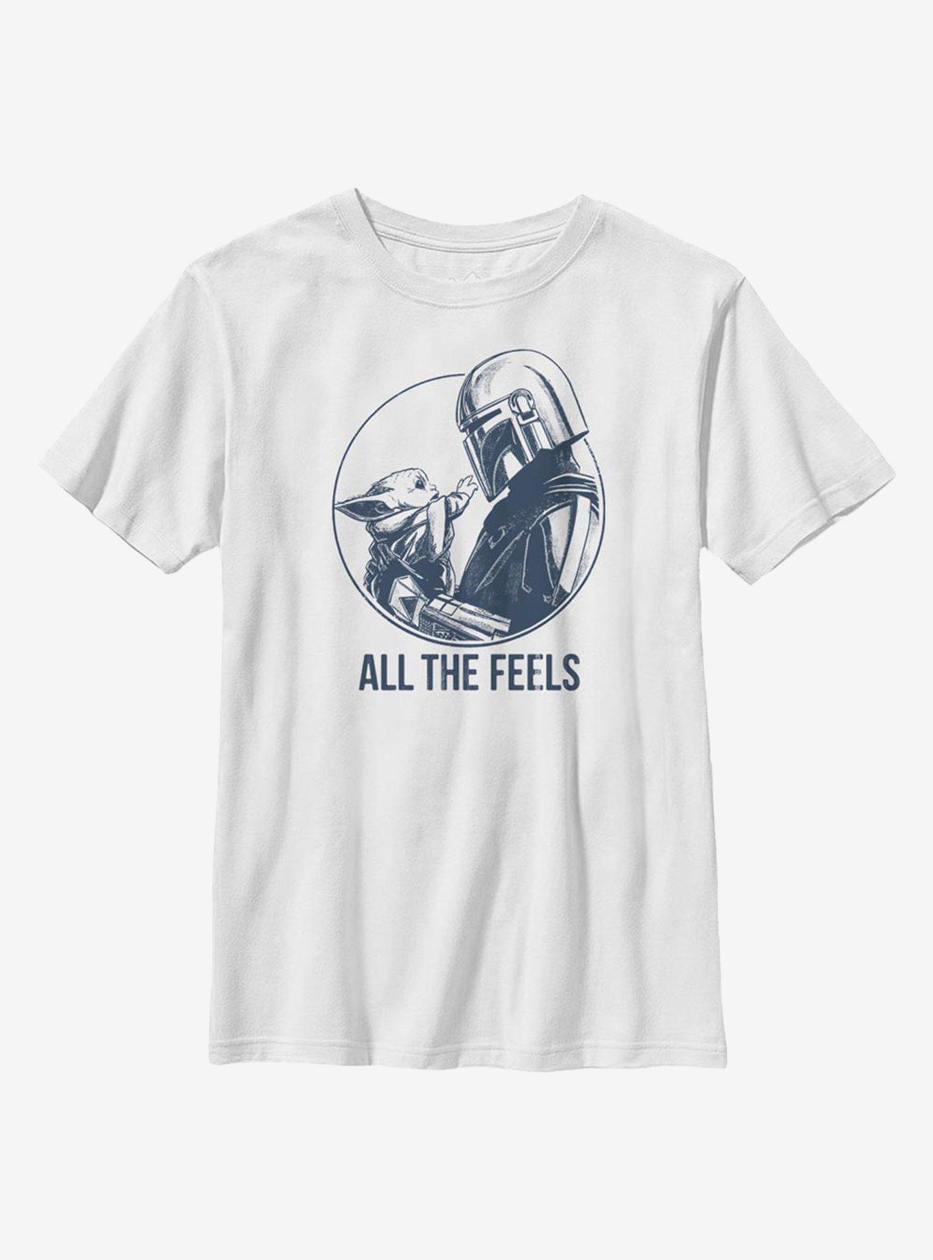 Star Wars The Mandalorian The Child All The Feels Youth T-Shirt