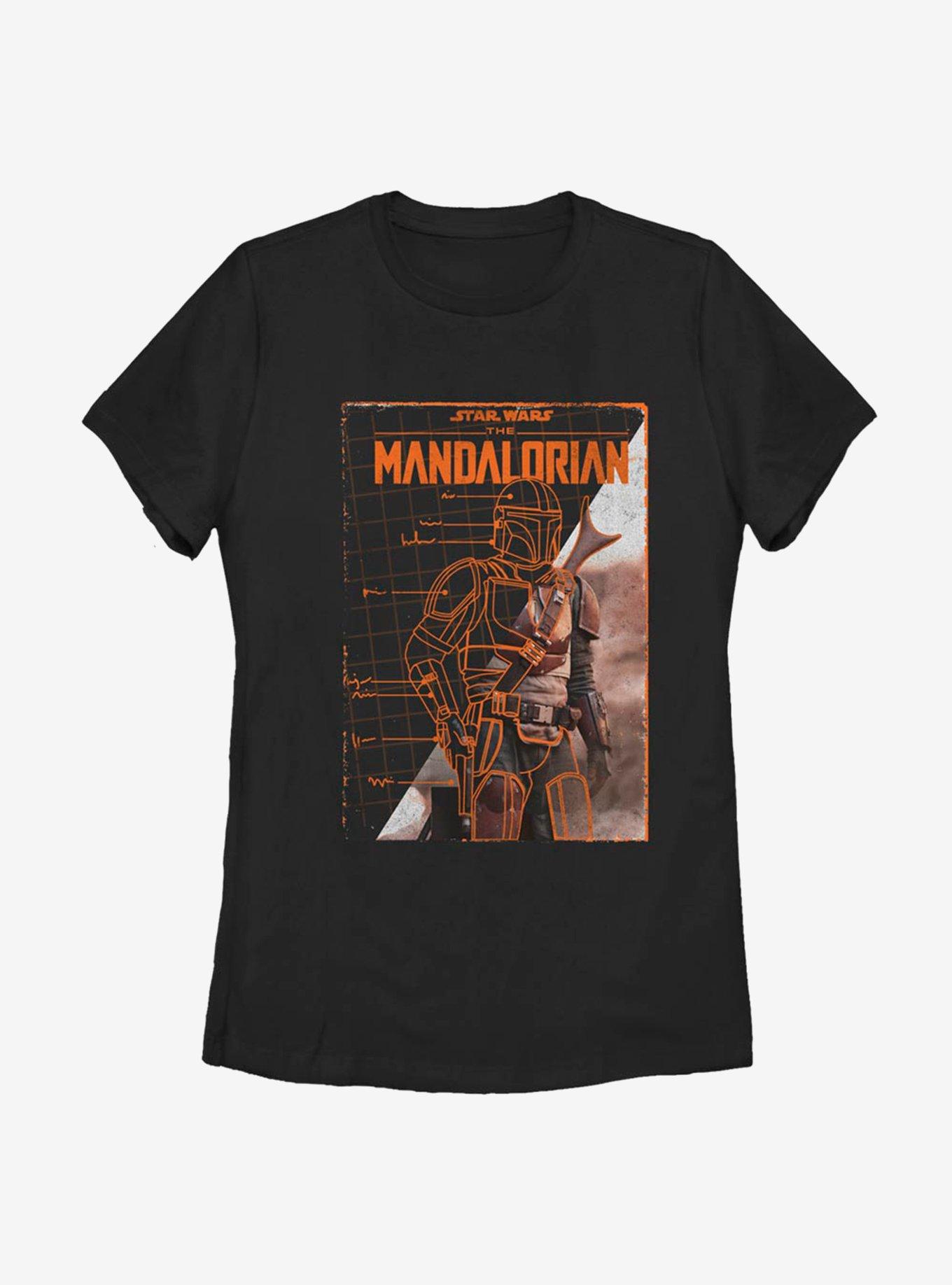 Star Wars The Mandalorian Gallery Poster Womens T-Shirt, BLACK, hi-res