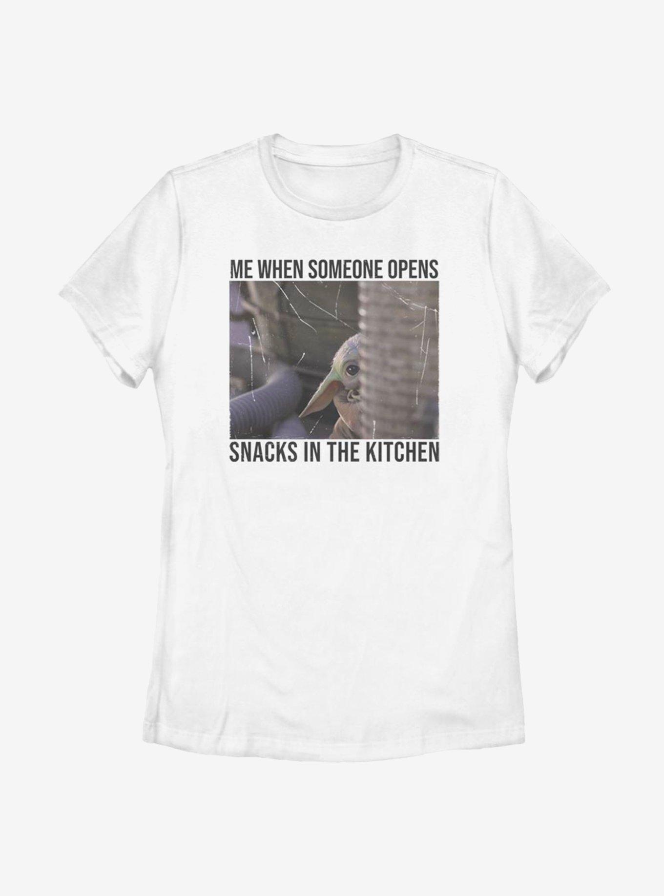 Star Wars The Mandalorian The Child Hears Snacks Womens T-Shirt, , hi-res