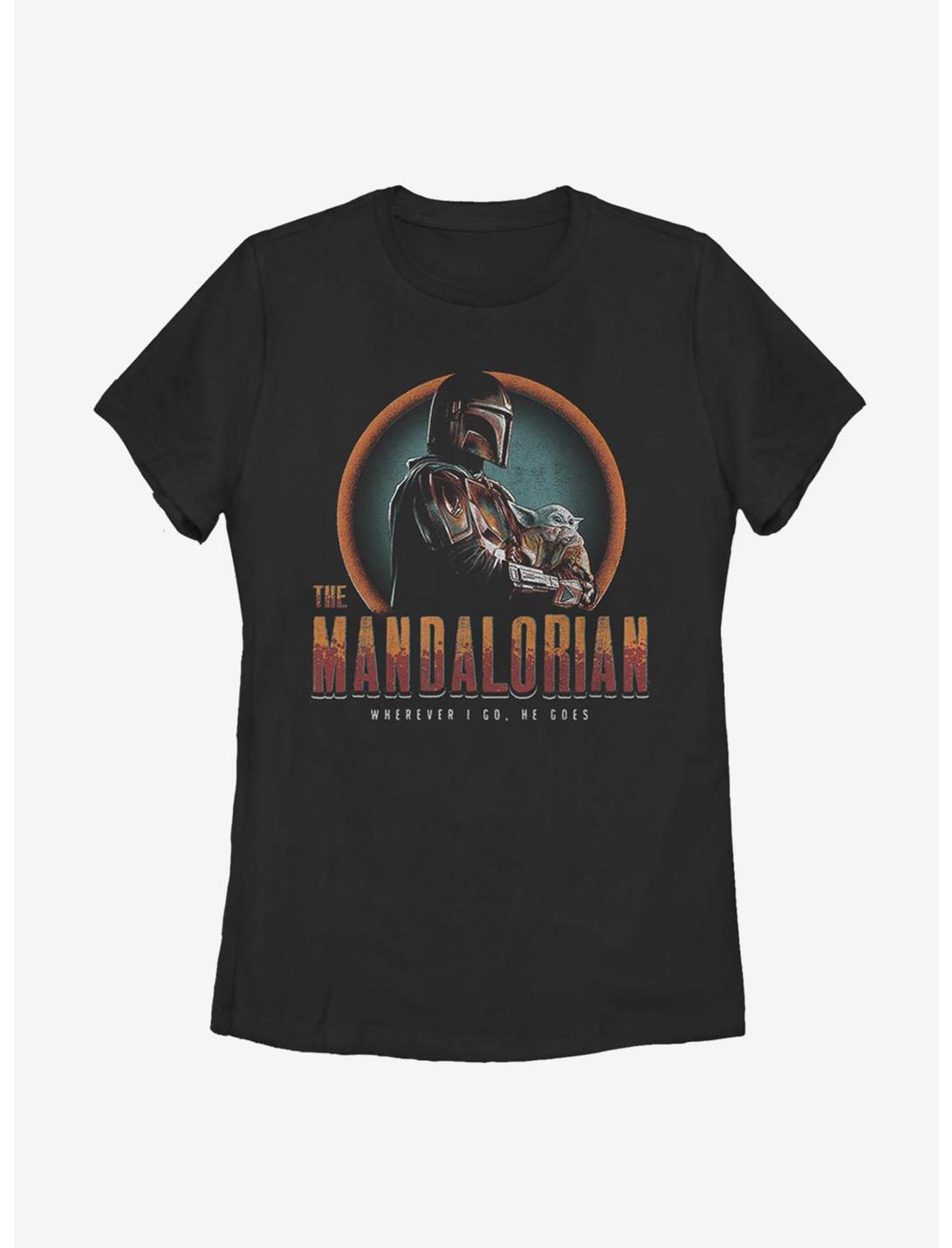 Star Wars The Mandalorian The Child Worn Womens T-Shirt, BLACK, hi-res