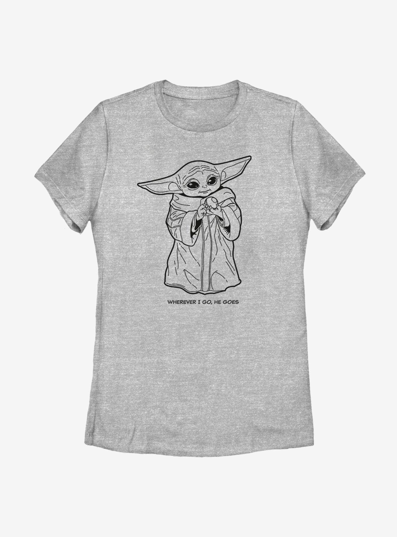 Star Wars The Mandalorian The Child Wherever Womens T-Shirt, , hi-res