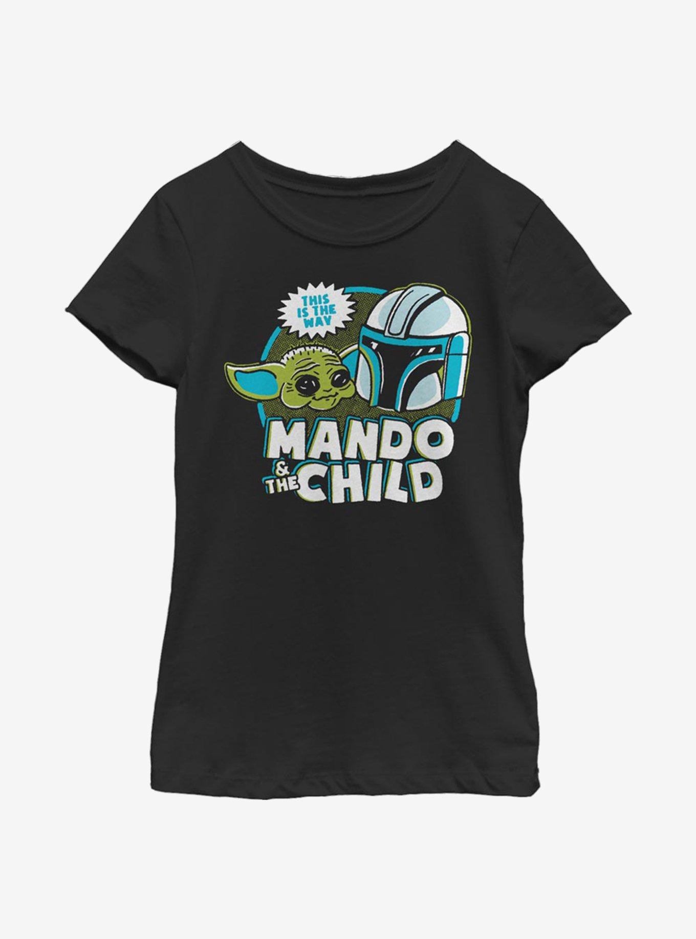 Star Wars The Mandalorian The Child Saturday Cartoon Youth Girls T-Shirt, BLACK, hi-res