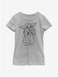 Star Wars The Mandalorian The Child Wherever Youth Girls T-Shirt, ATH HTR, hi-res