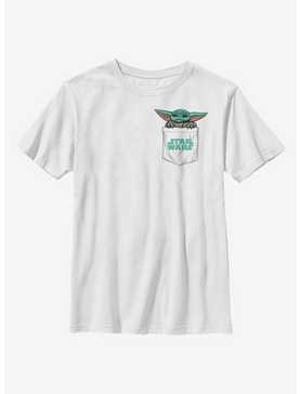 Star Wars The Mandalorian The Child Cute Faux Pocket Youth T-Shirt, , hi-res