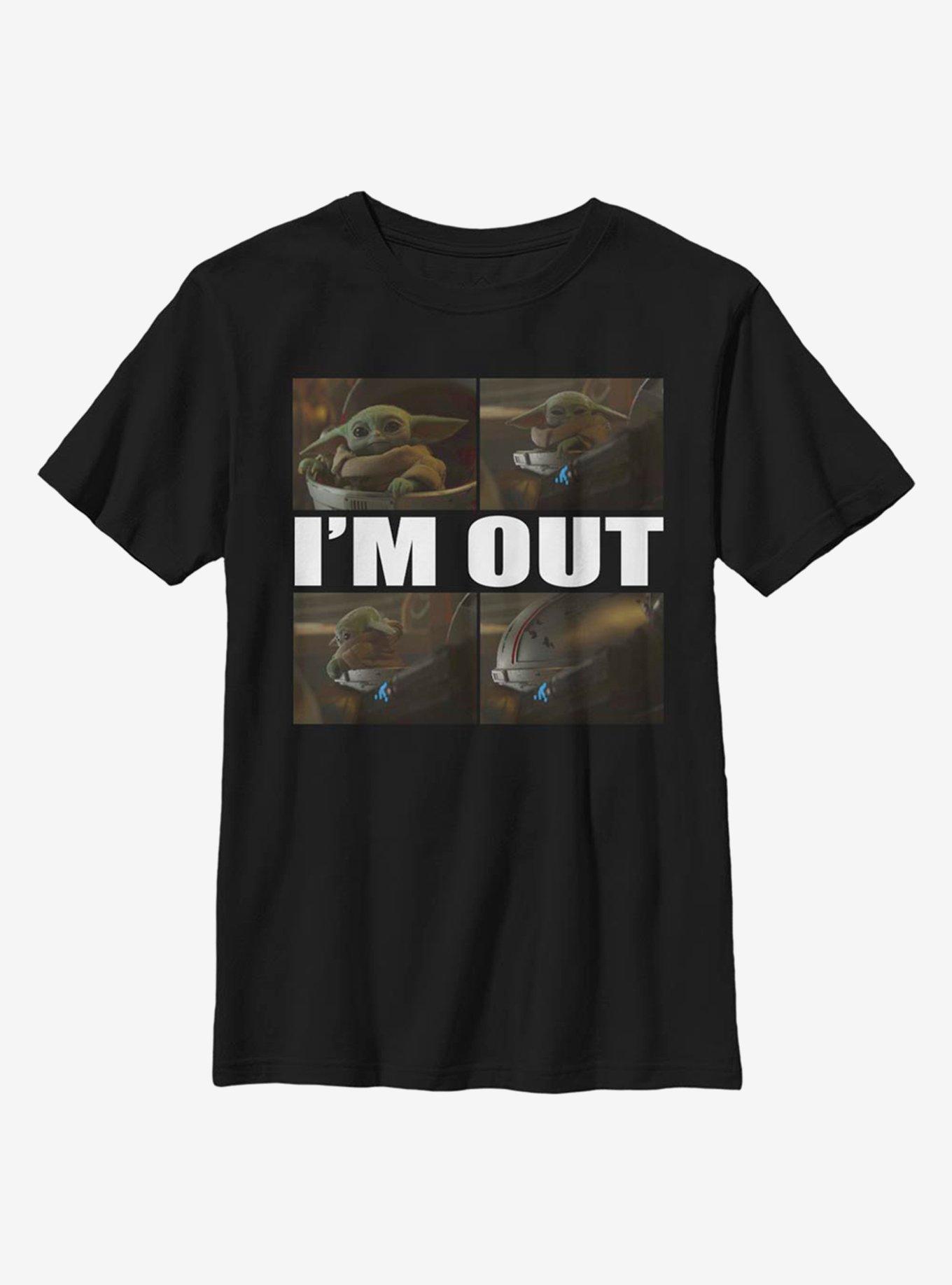 Star Wars The Mandalorian The Child I'm Out Youth T-Shirt, , hi-res