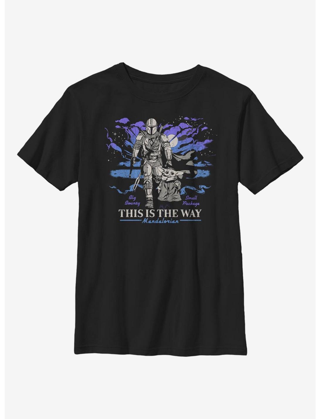 Star Wars The Mandalorian The Child Way Galaxy Youth T-Shirt, BLACK, hi-res