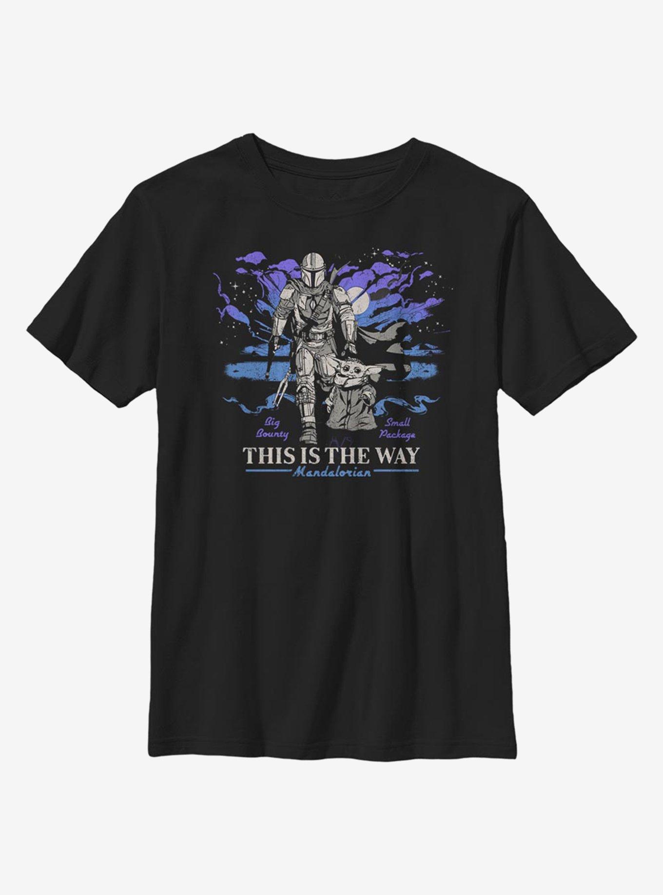 Star Wars The Mandalorian The Child Way Galaxy Youth T-Shirt, BLACK, hi-res