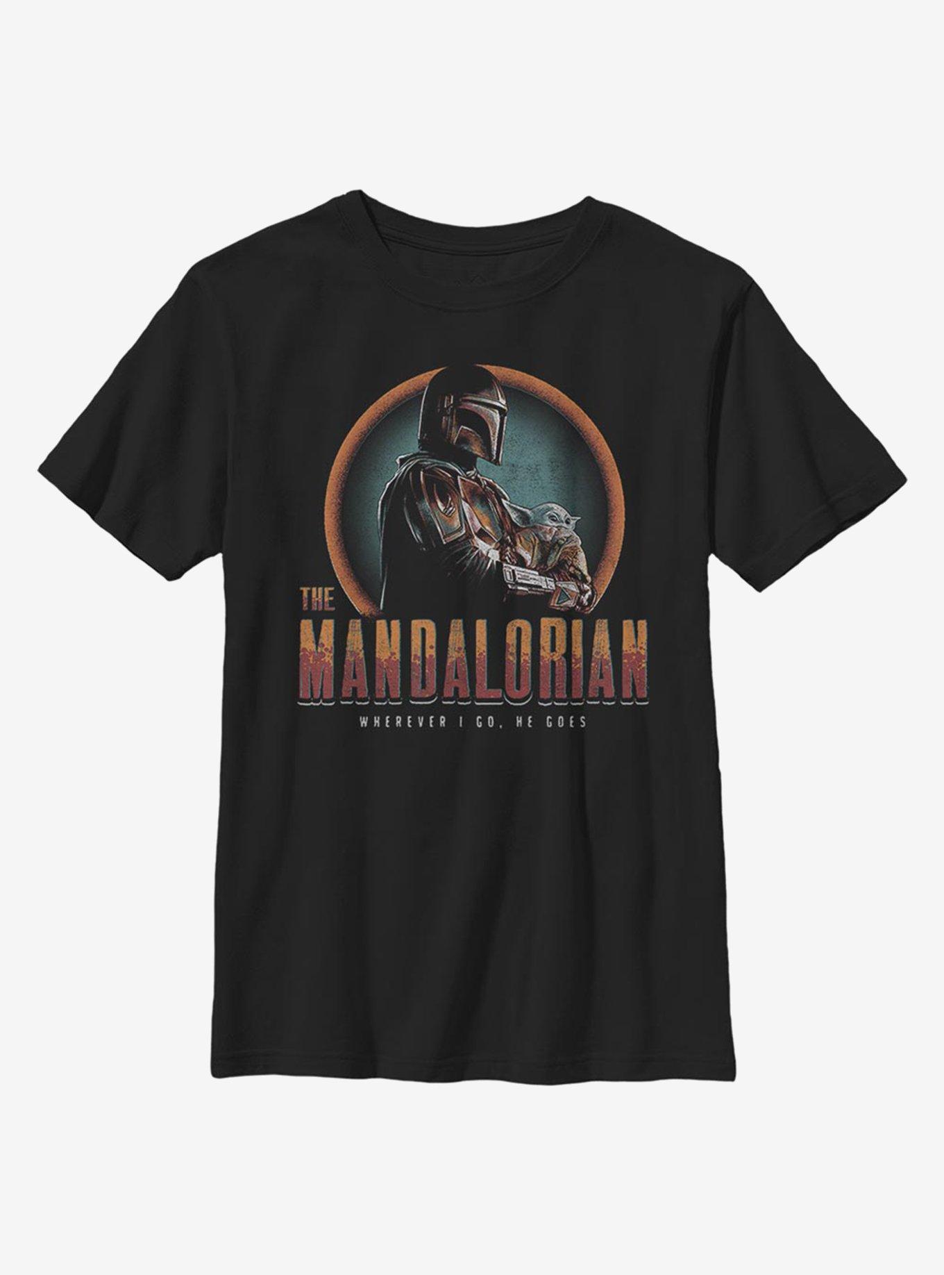 Star Wars The Mandalorian The Child Worn Youth T-Shirt, BLACK, hi-res