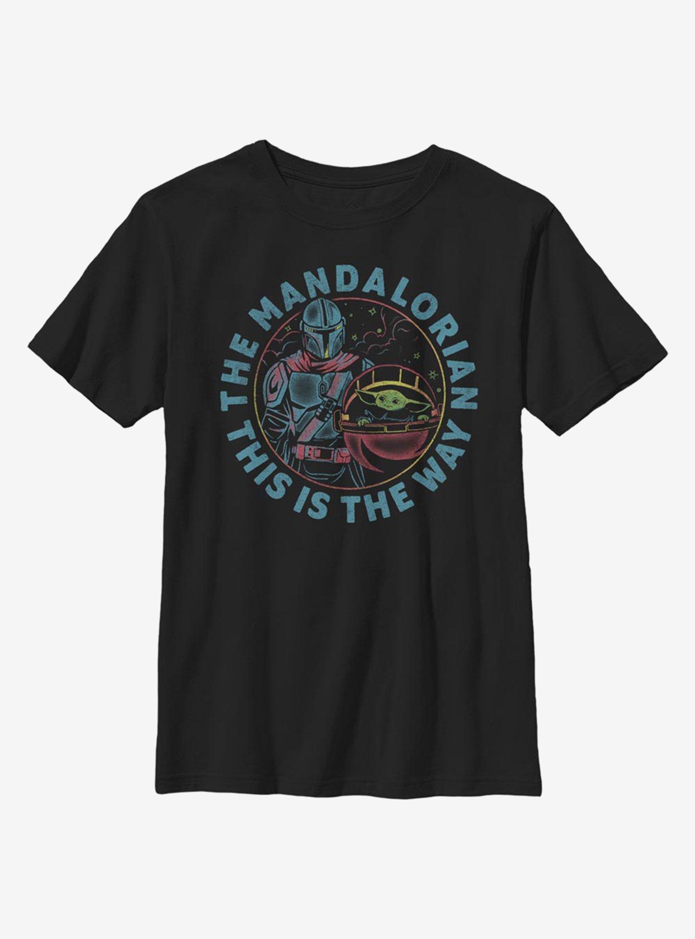 Star Wars The Mandalorian The Child Rainbow Youth T-Shirt, BLACK, hi-res