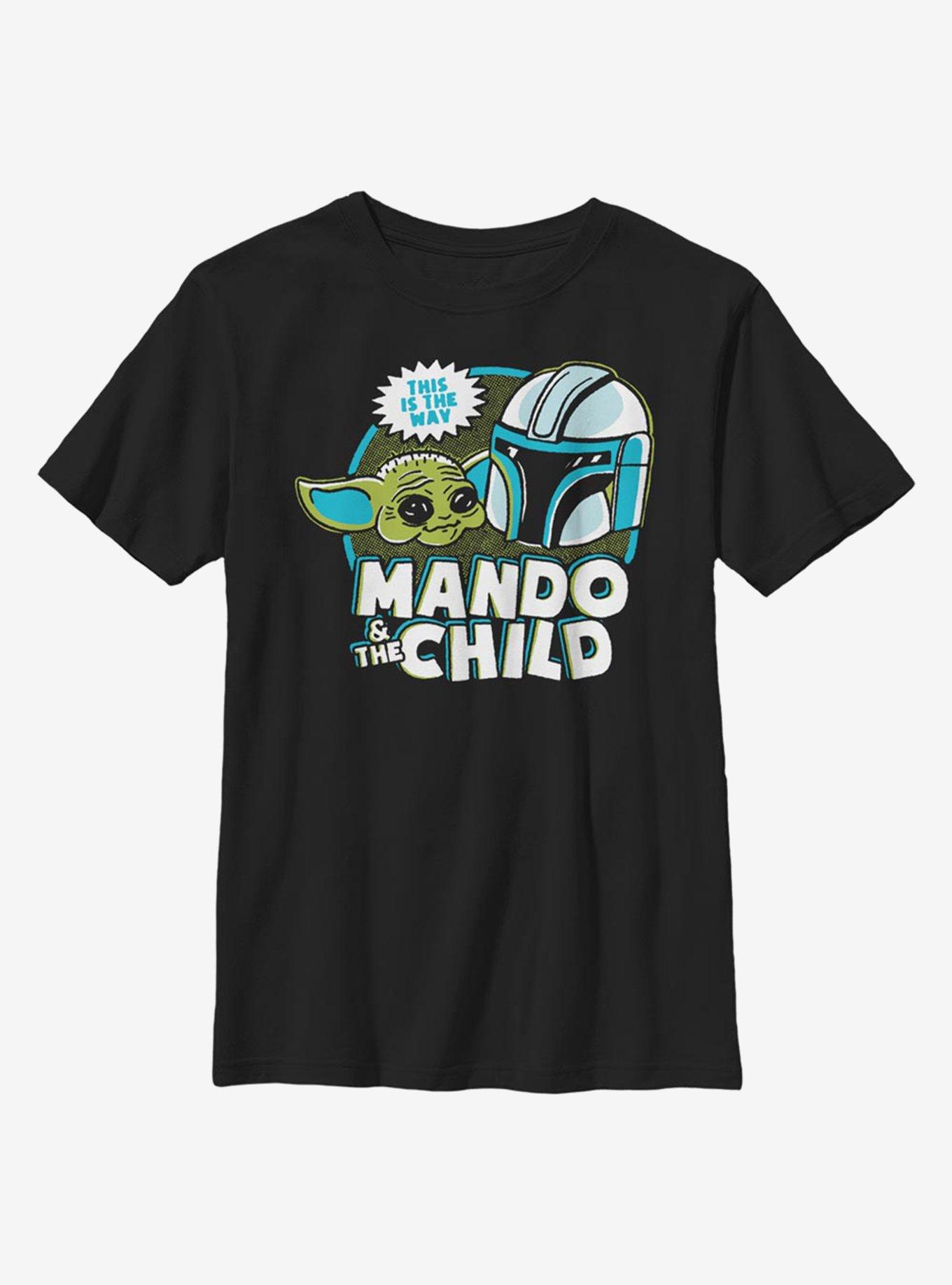 Star Wars The Mandalorian The Child Saturday Cartoon Youth T-Shirt, BLACK, hi-res