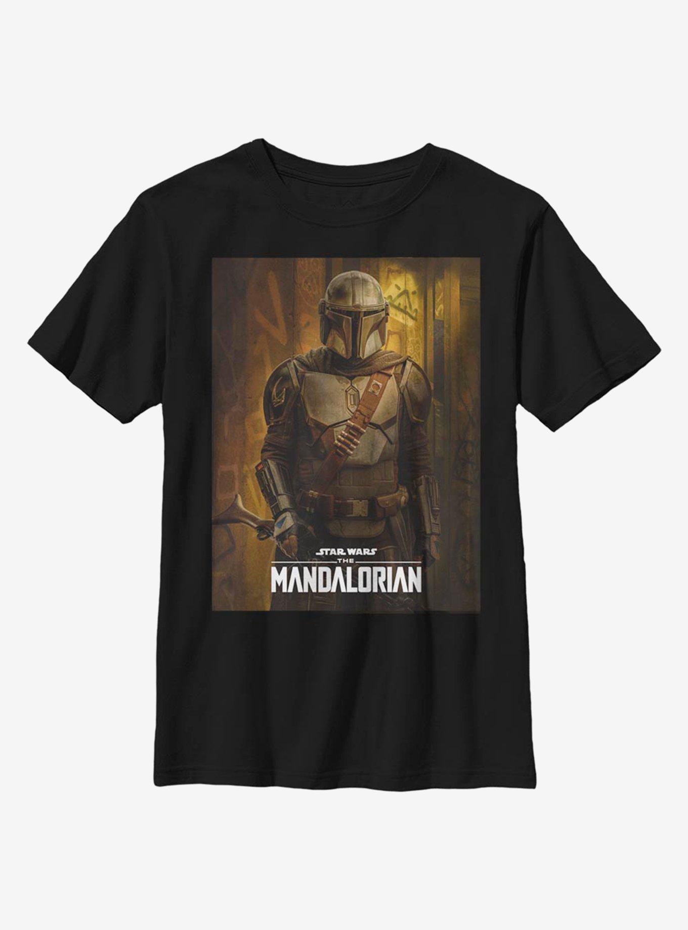 Star Wars The Mandalorian Stance Poster Youth T-Shirt, , hi-res