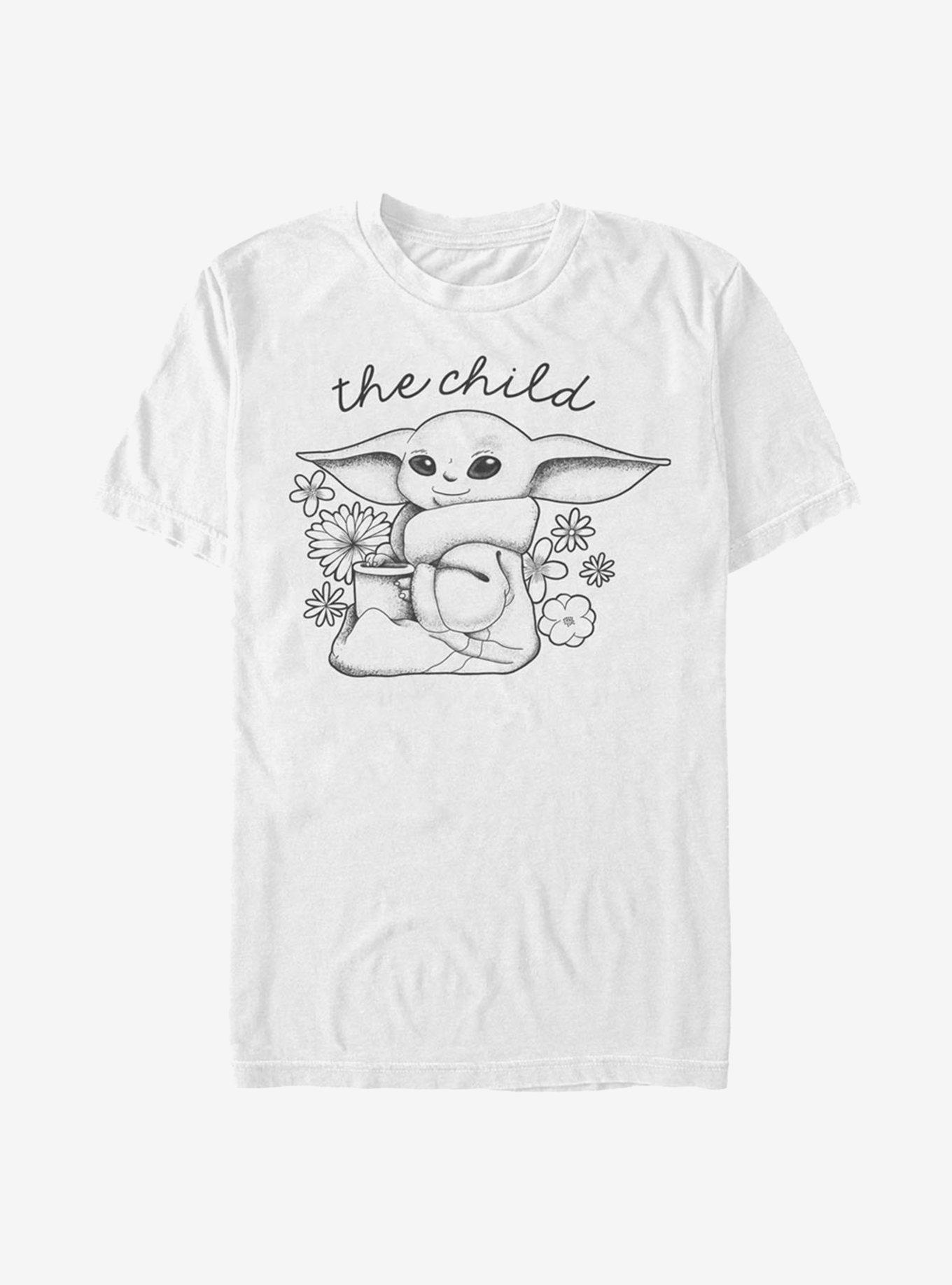 Star Wars The Mandalorian The Flower Child Cute T-Shirt, WHITE, hi-res