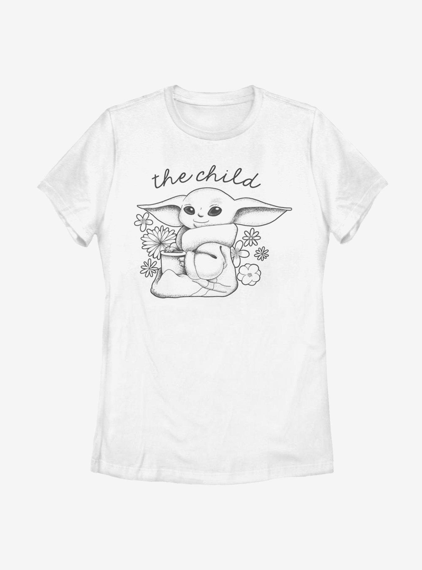 Star Wars The Mandalorian The Flower Child Cute Womens T-Shirt, , hi-res