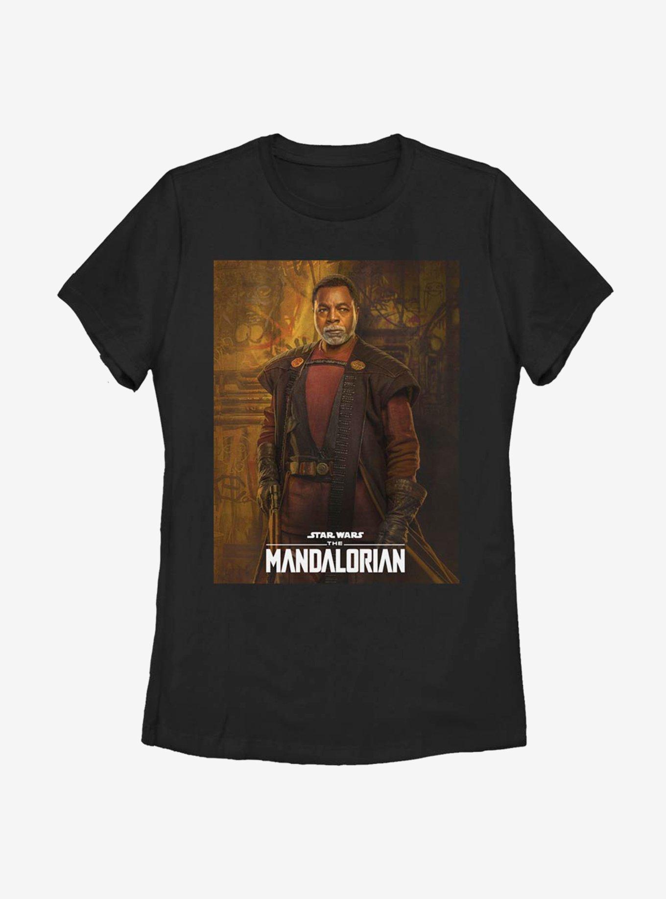 Star Wars The Mandalorian Greef Karga Poster Womens T-Shirt, BLACK, hi-res