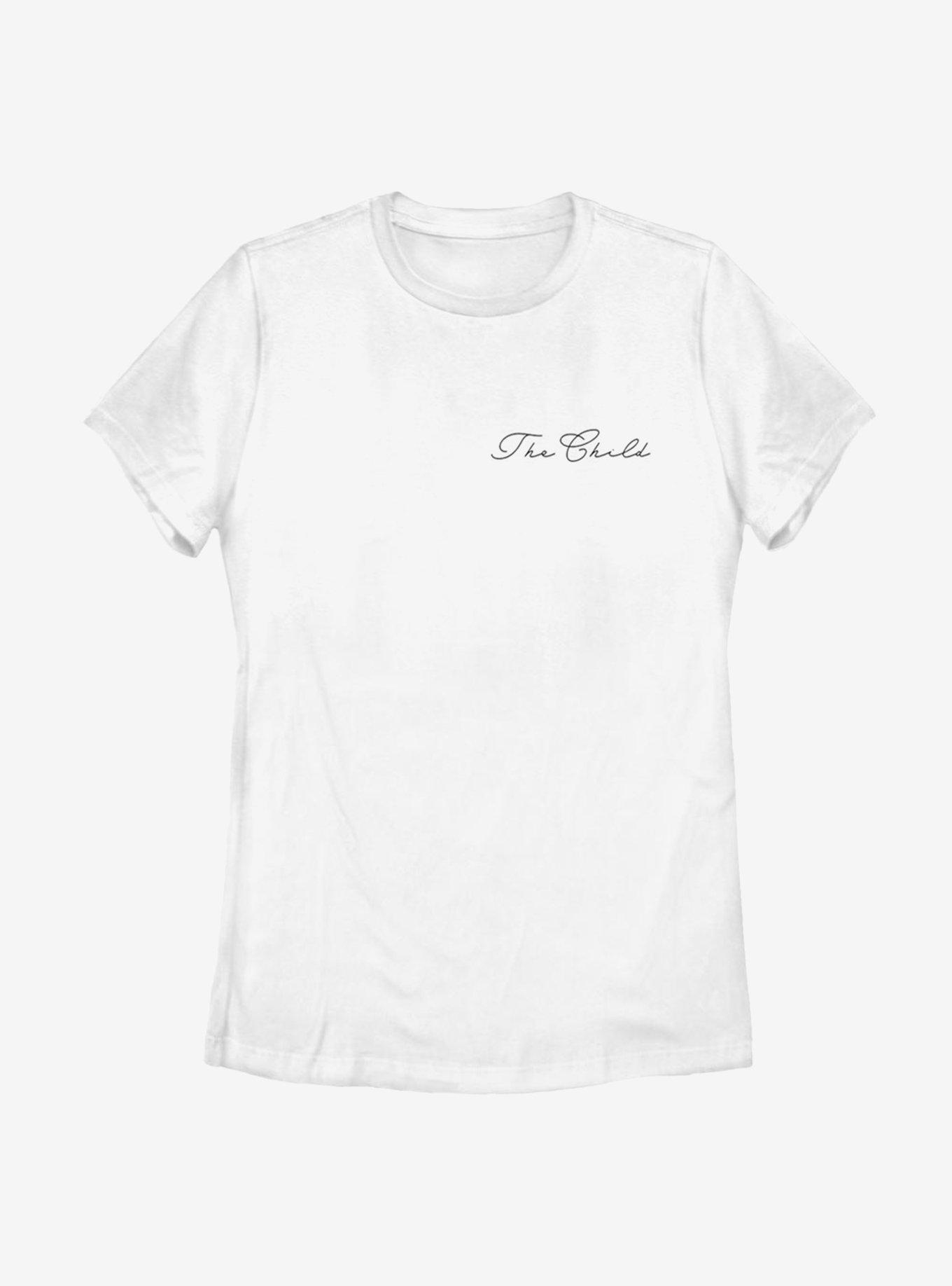 Star Wars The Mandalorian The Child Cursive Womens T-Shirt, WHITE, hi-res