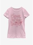 Star Wars The Mandalorian The Child Cute Outline Stars Youth Girls T-Shirt, PINK, hi-res