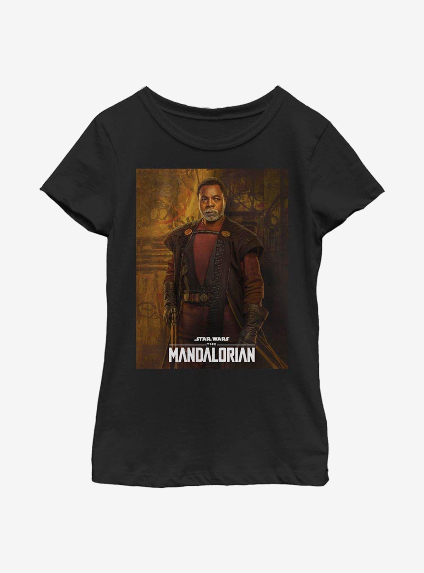 Star Wars The Mandalorian Greef Karga Poster Youth Girls T-Shirt, BLACK, hi-res