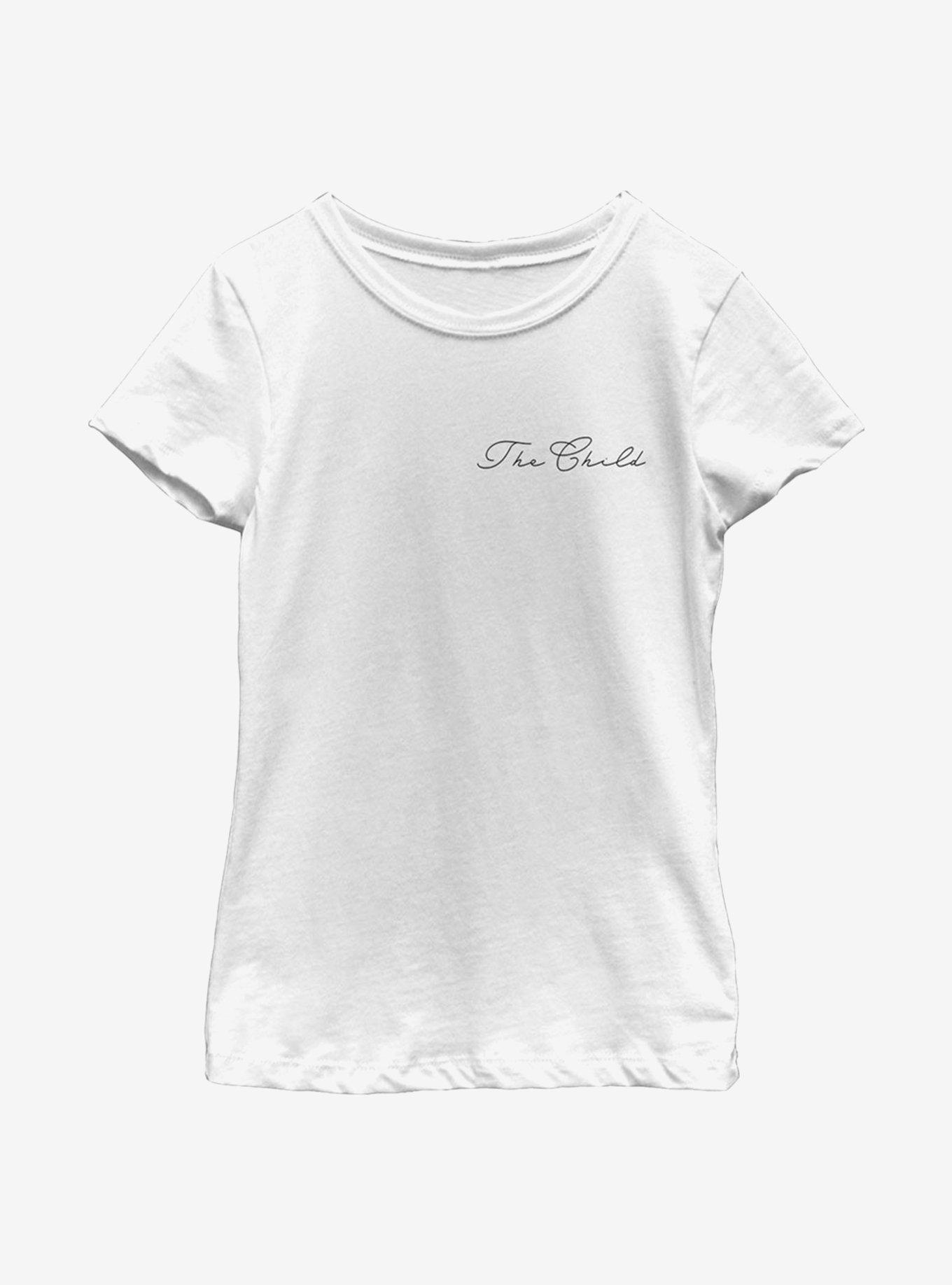 Star Wars The Mandalorian The Child Cursive Youth Girls T-Shirt, , hi-res