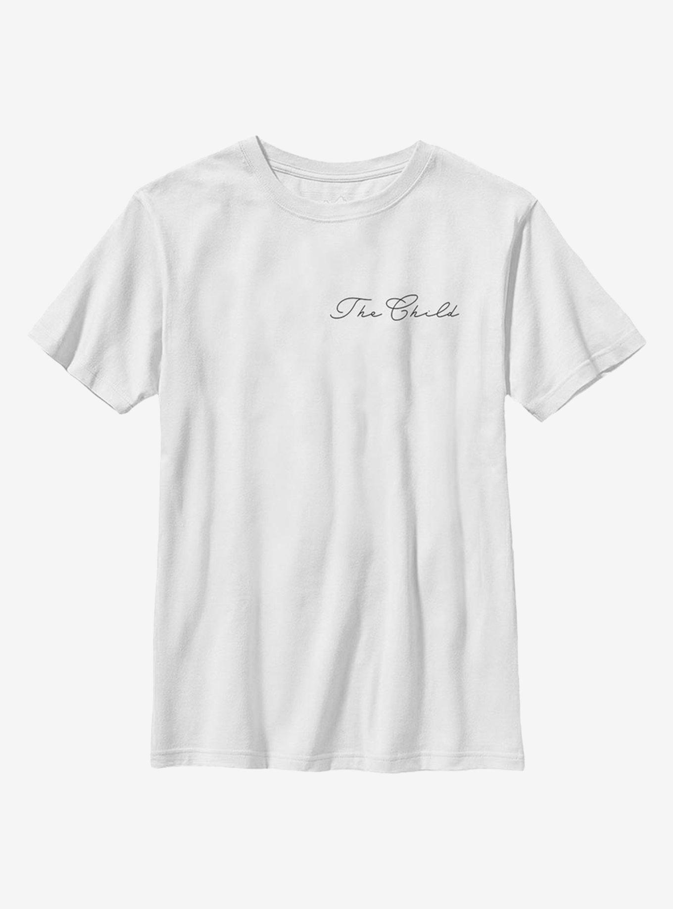 Star Wars The Mandalorian The Child Cursive Youth T-Shirt, , hi-res