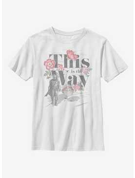 Star Wars The Mandalorian The Child Way Floral Youth T-Shirt, , hi-res