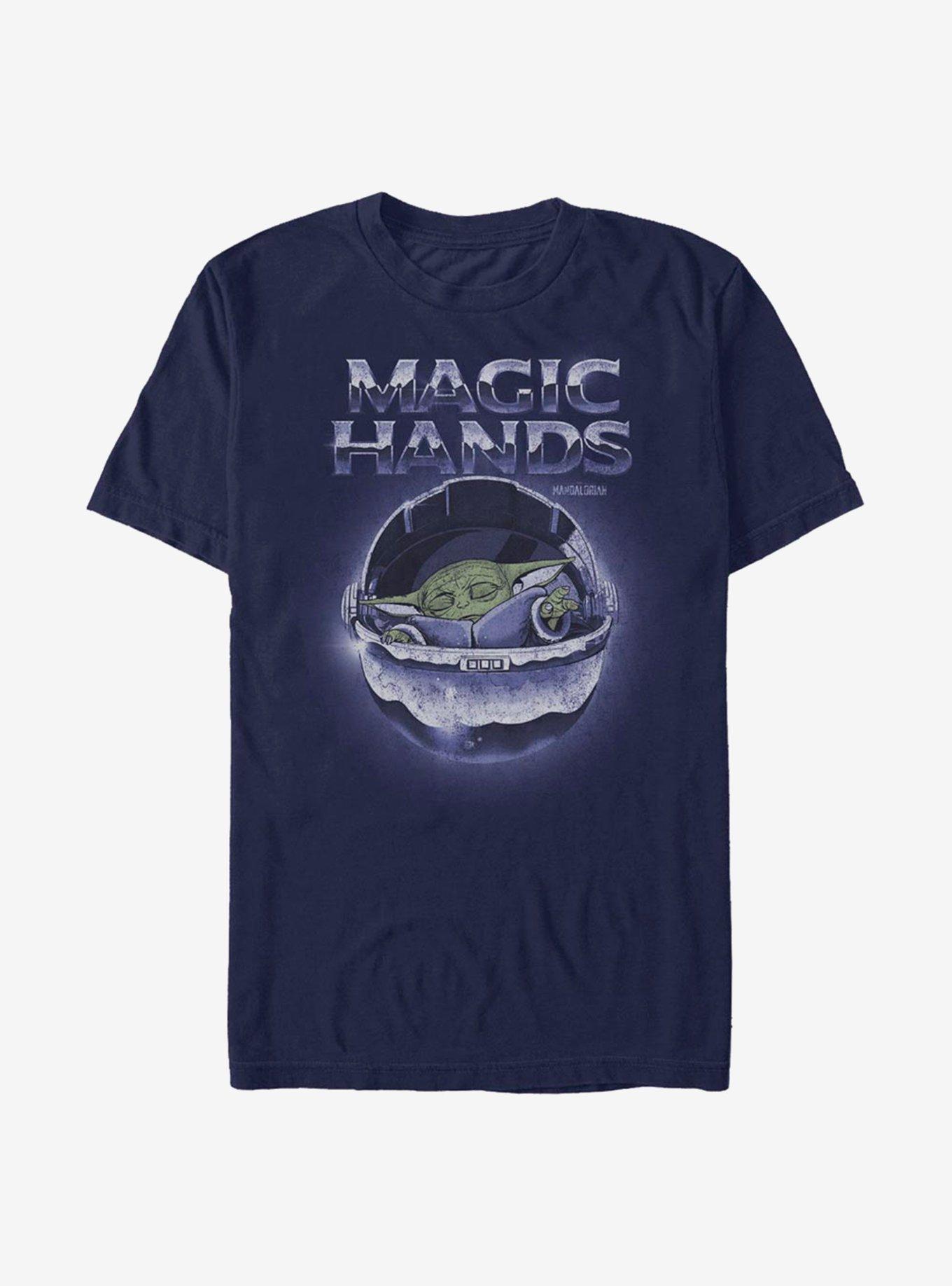 Star Wars The Mandalorian The Child Magic Chrome T-Shirt, NAVY, hi-res view 1