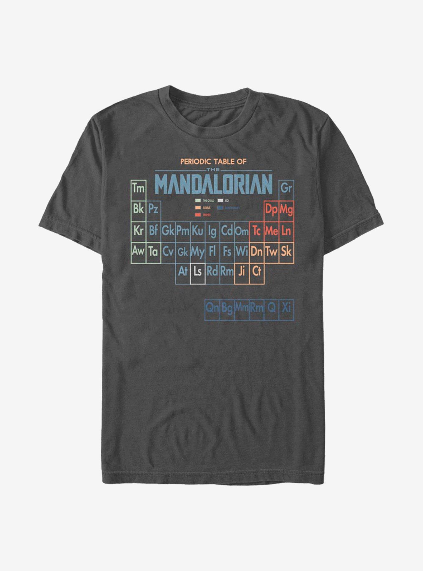 Star Wars The Mandalorian Mando Periodic Table T-Shirt, , hi-res