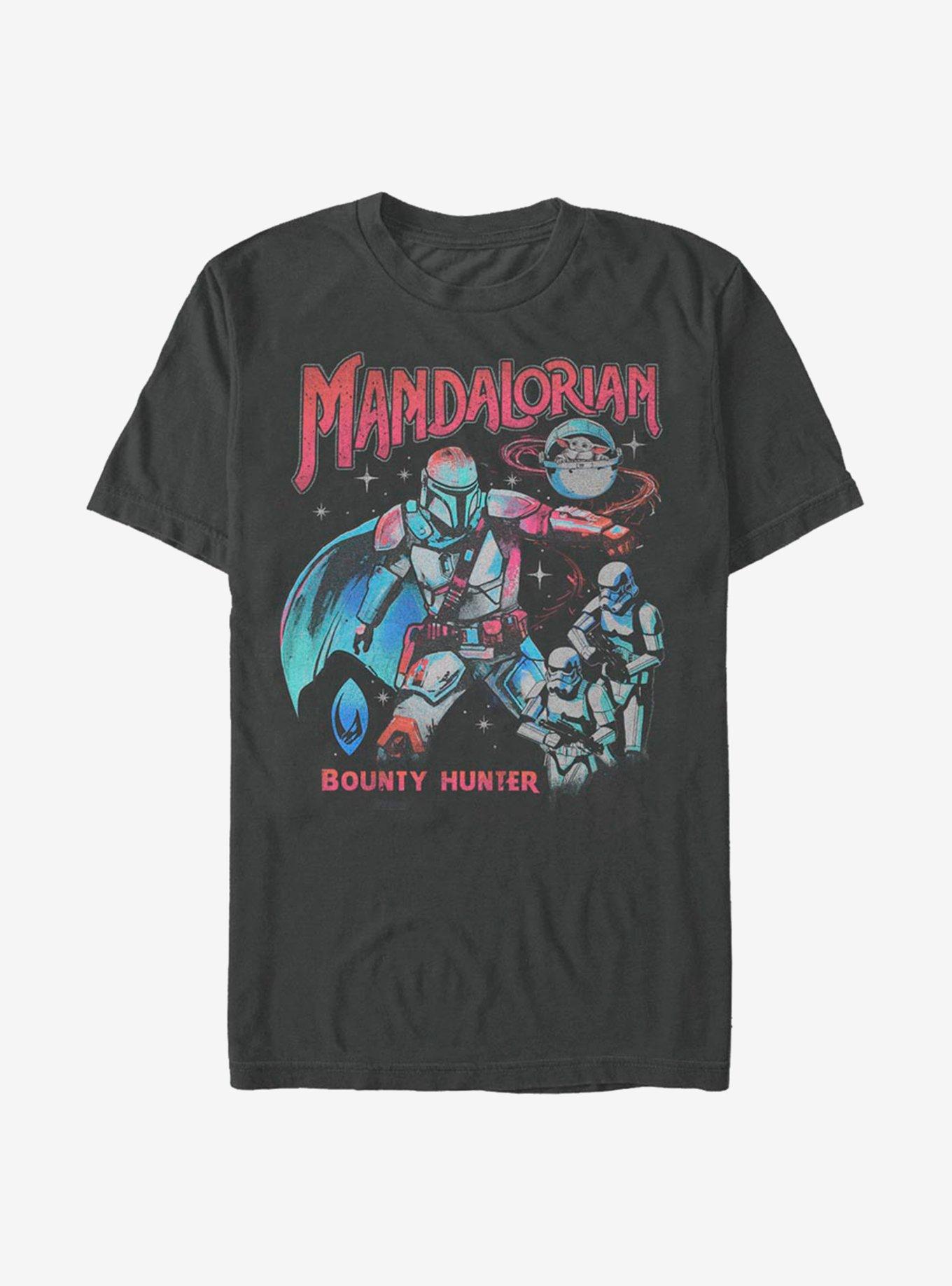 Star Wars The Mandalorian Neon Bounty Hunter T-Shirt, , hi-res