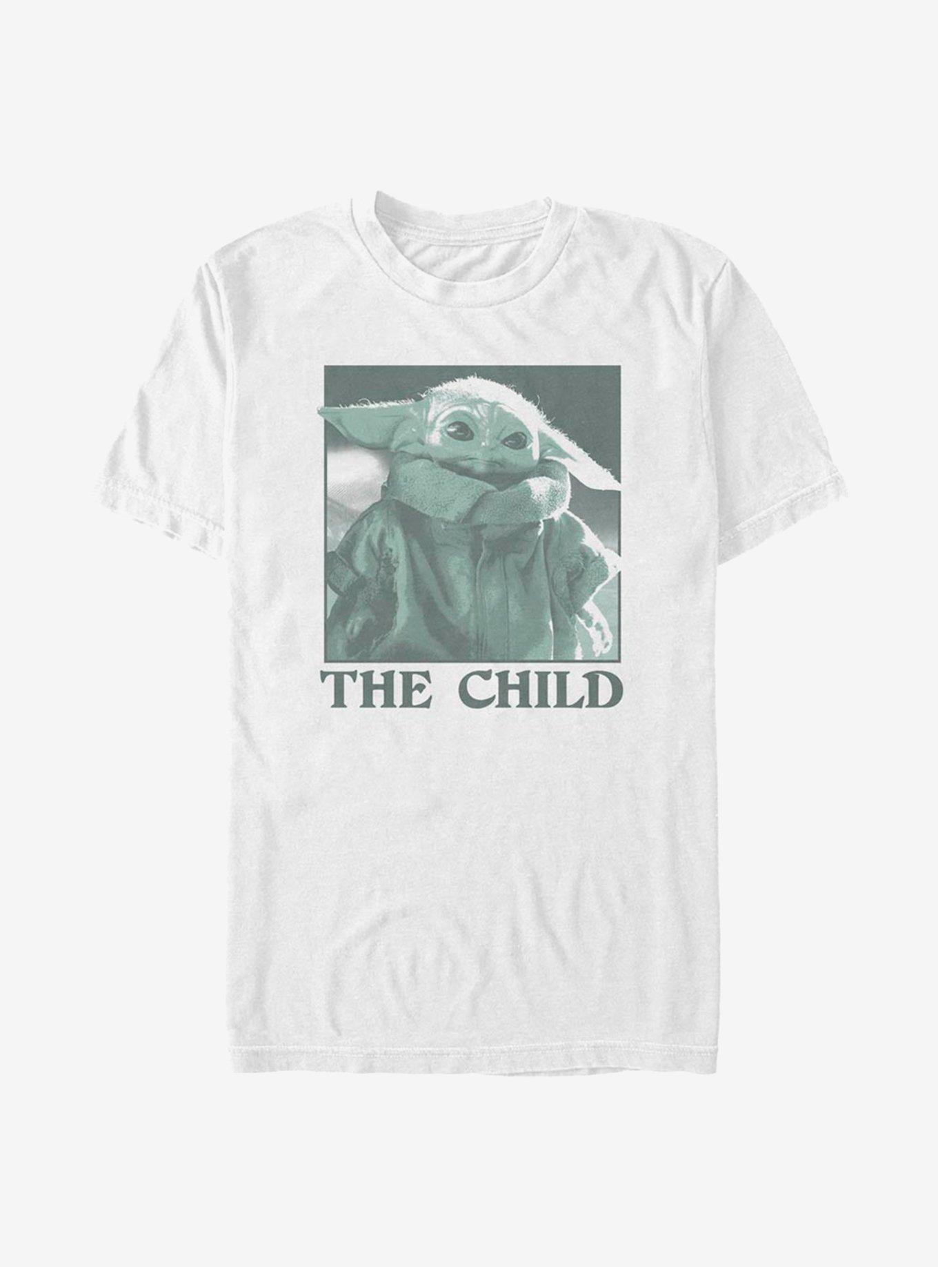 Star Wars The Mandalorian The Child Monochrome T-Shirt, WHITE, hi-res