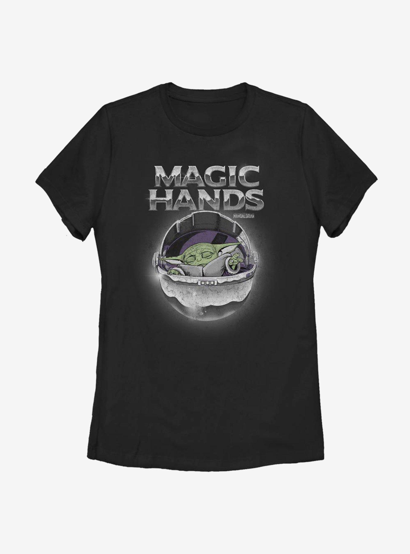 Star Wars The Mandalorian The Child Magic Chrome Womens T-Shirt, BLACK, hi-res