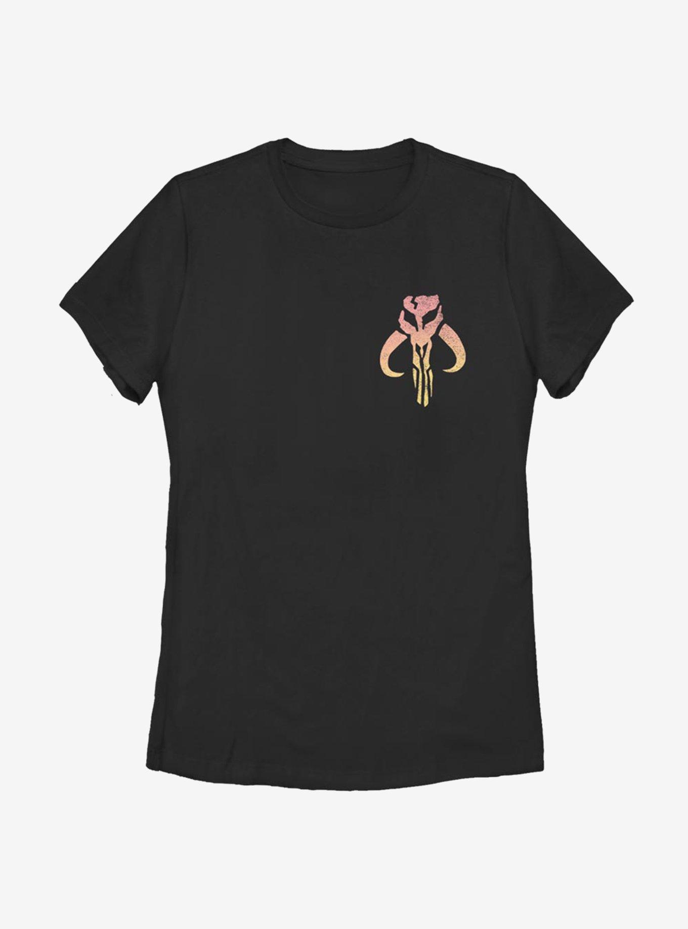 Star Wars The Mandalorian Symbol Mando Womens T-Shirt, BLACK, hi-res