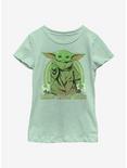 Star Wars The Mandalorian The Child Green Cutie Youth Girls T-Shirt, MINT, hi-res